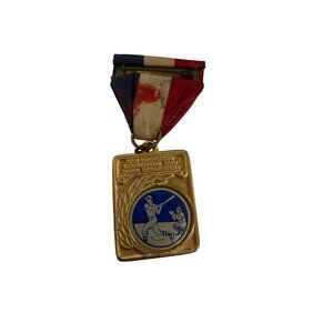 San Francisco Recreation Department Junior Baseball Medal With Red/White/Blue Ri